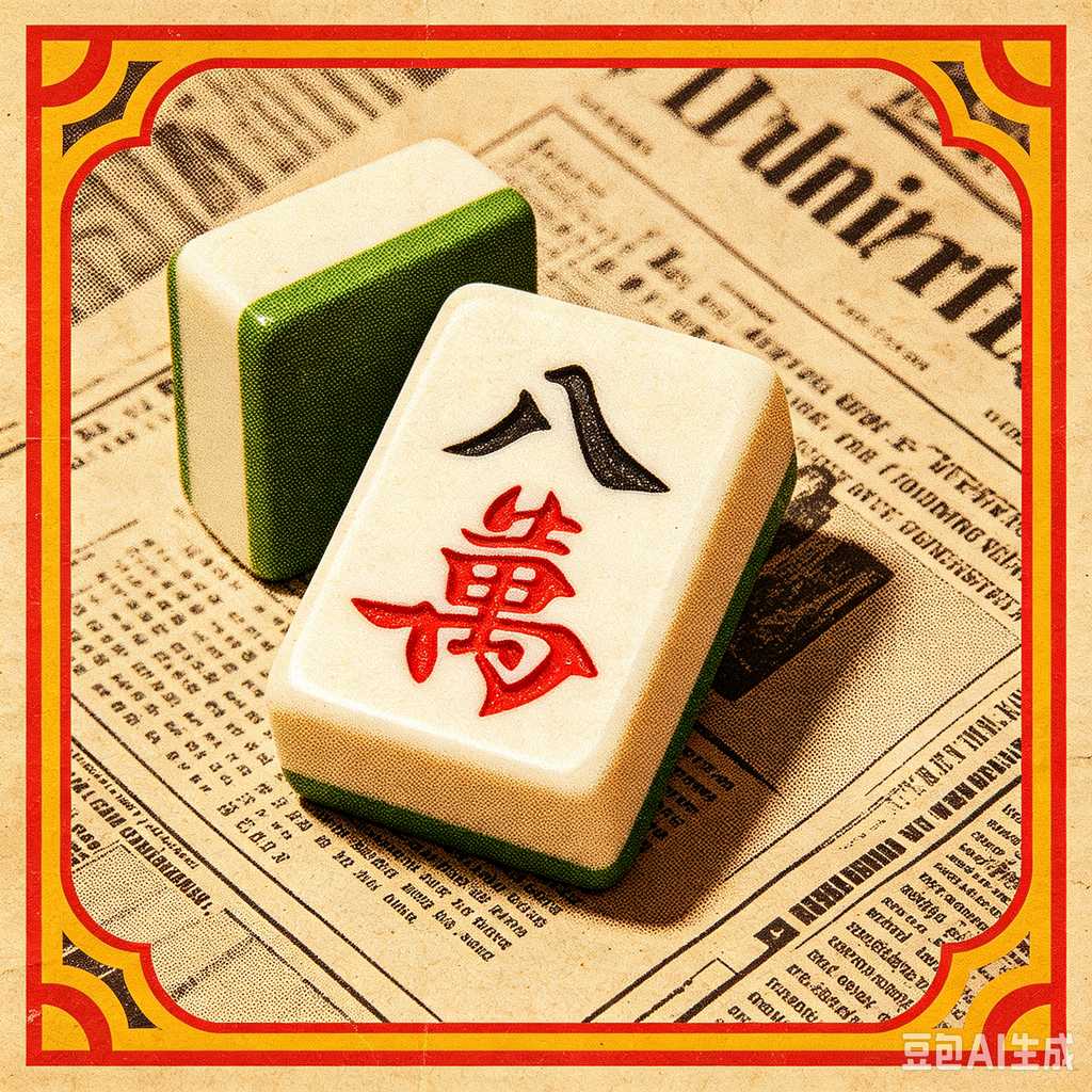 traditional oriental mahjong tiles