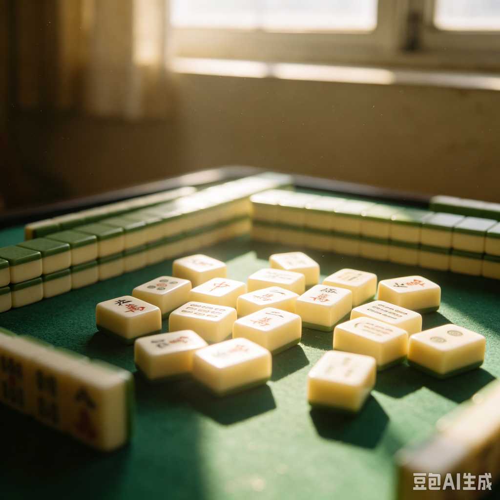 gradient blue mahjong tiles