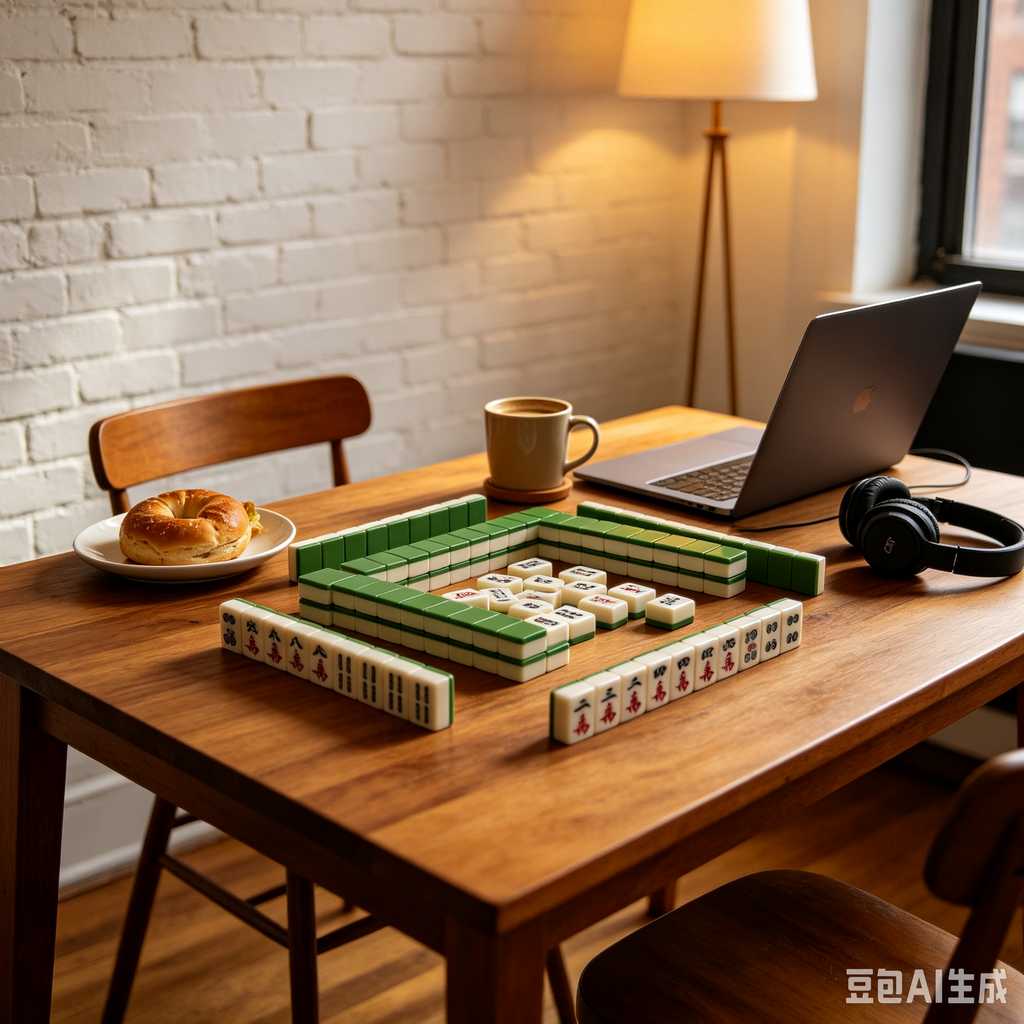 pastel color mahjong tiles